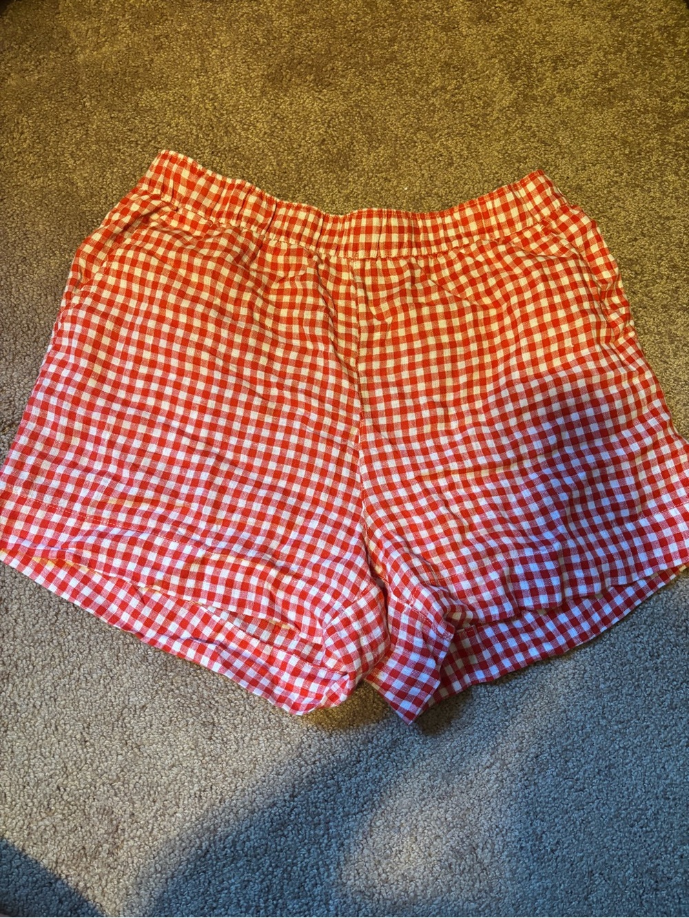C&C California Red Gingham High-Waist Women's Shorts